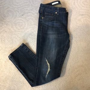 Kut from the Kloth sz 4P jeans Factory wiskering, distressing EUC!